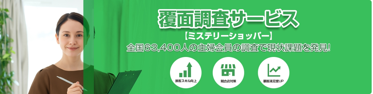 覆面調査代行サービス